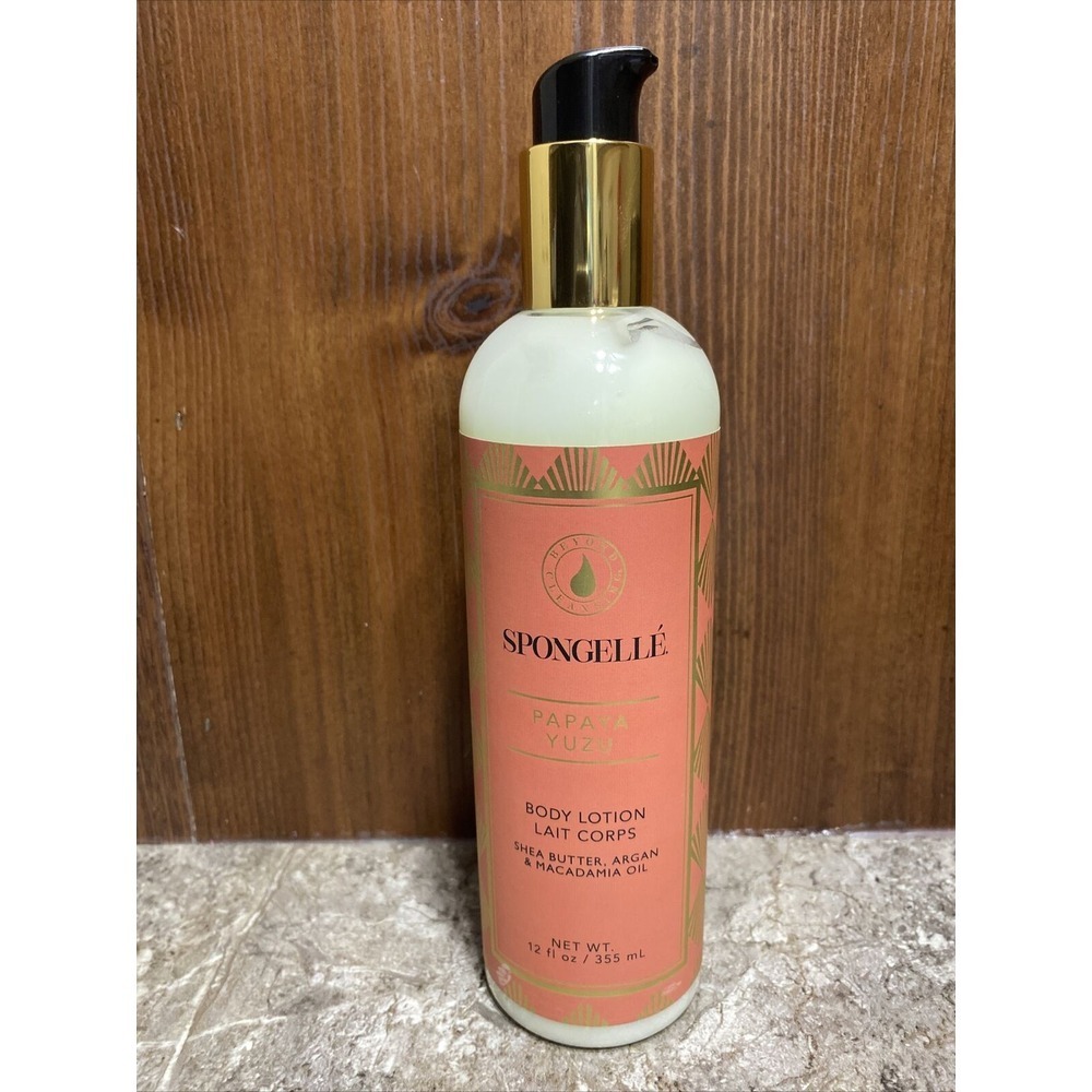 Spongelle Papaya Yuzu Body‎ Lotion 12 Oz New HTF